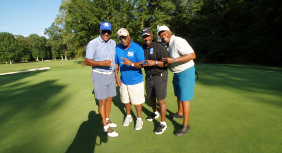 Golfers enjoying the William J. Dowdy Foundation Golf Outing